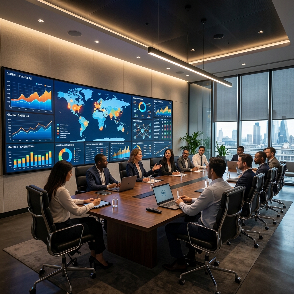 Boardroom Fine Pitch LED Screen Wall