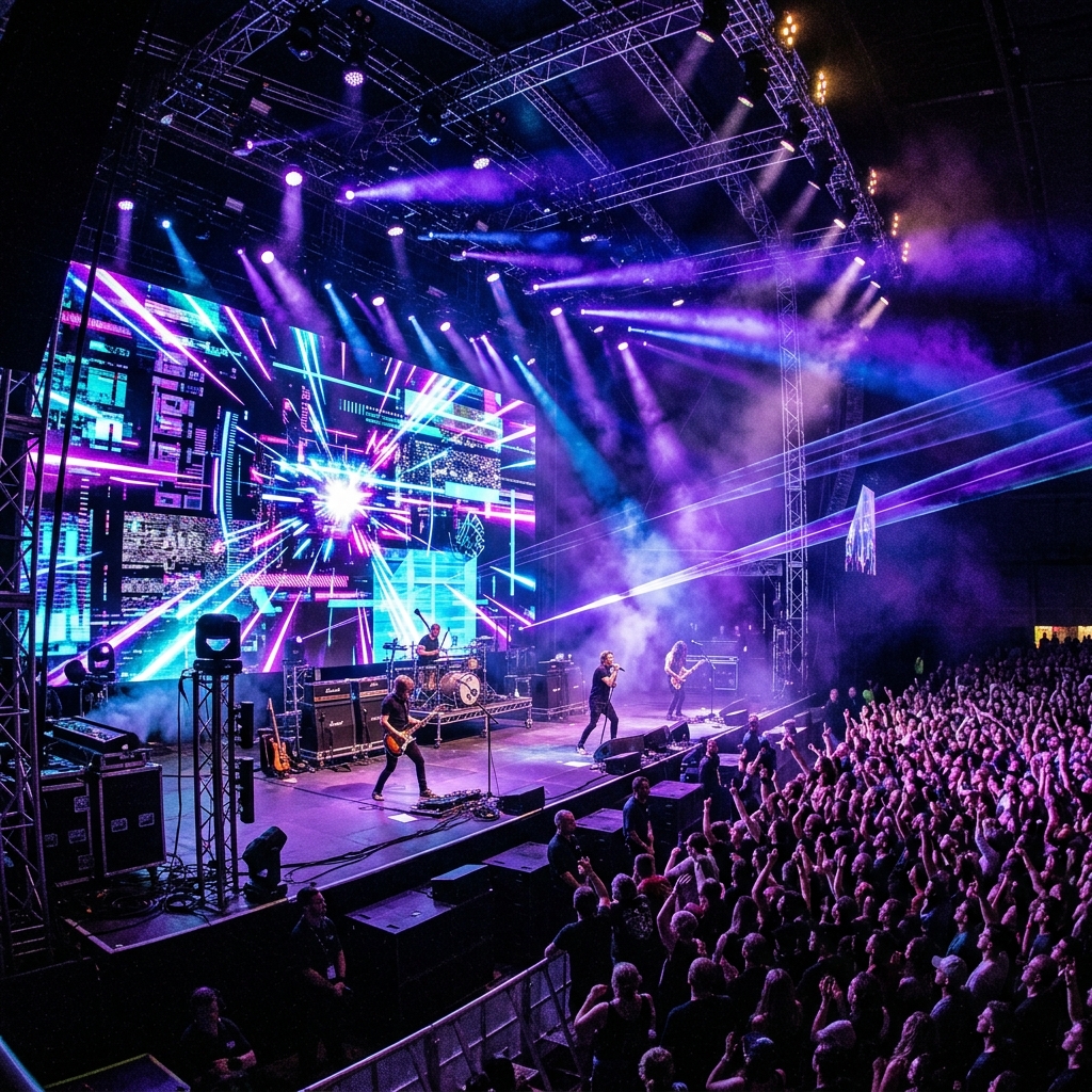 Concert Stage Rental LED Panel Backdrop